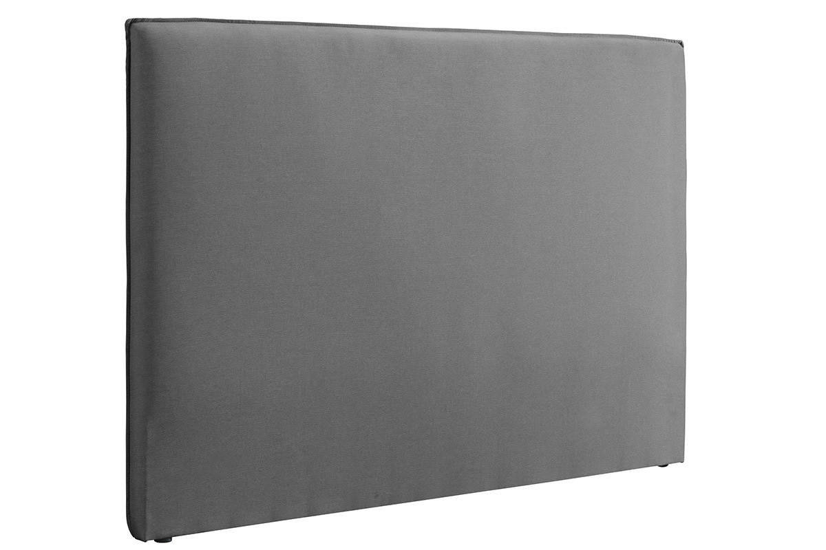 Cabecero moderno 156 cm en tejido gris claro ATHENA