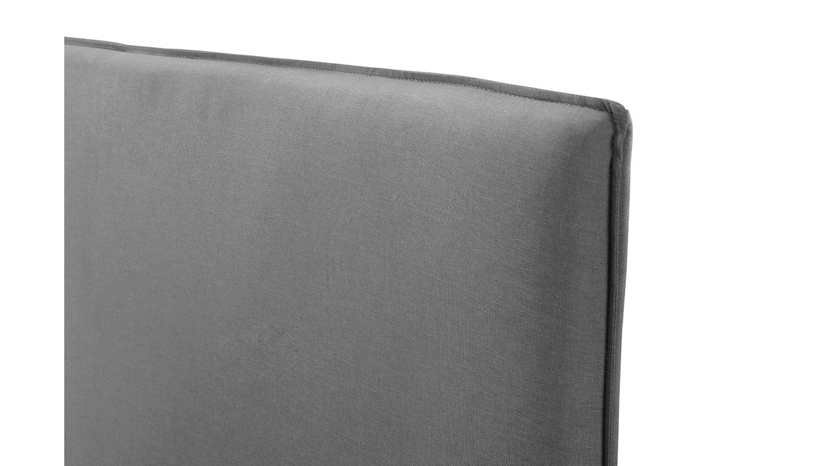 Cabecero moderno 156 cm en tejido gris claro ATHENA