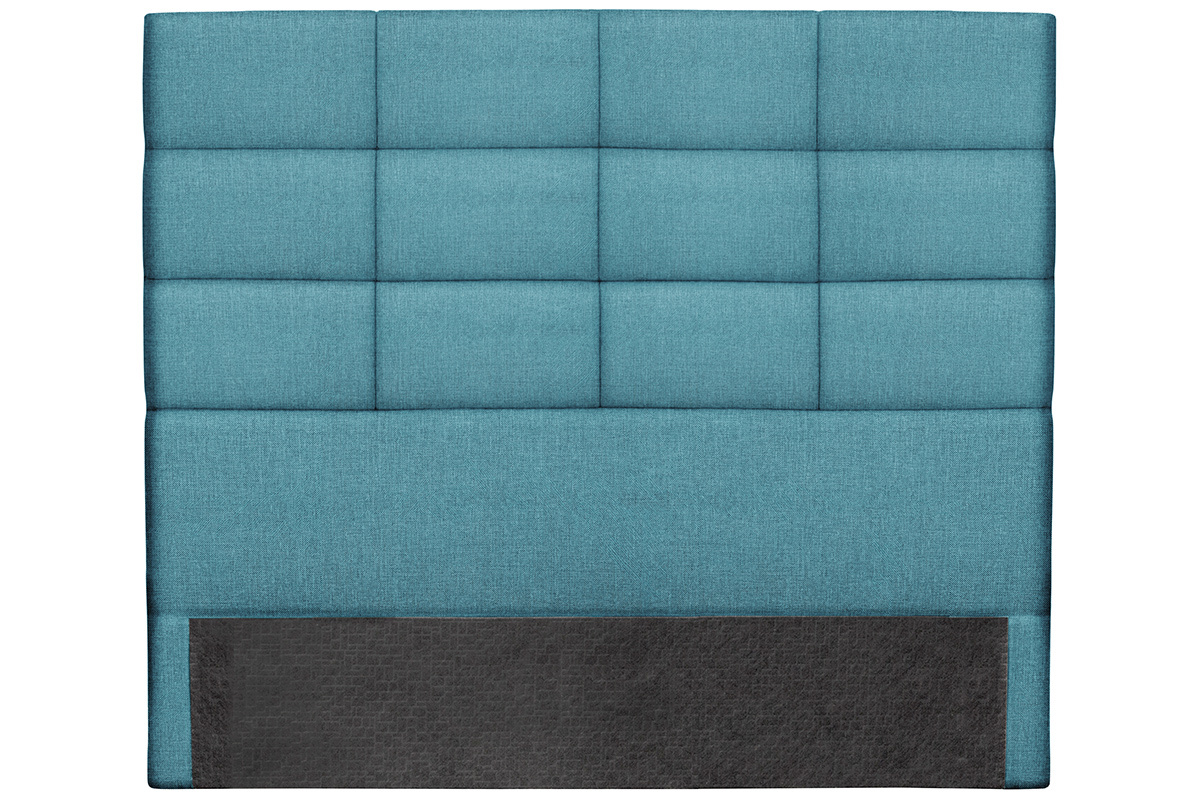 Cabecero moderno en tejido azul petrleo 160 cm ANATOLE