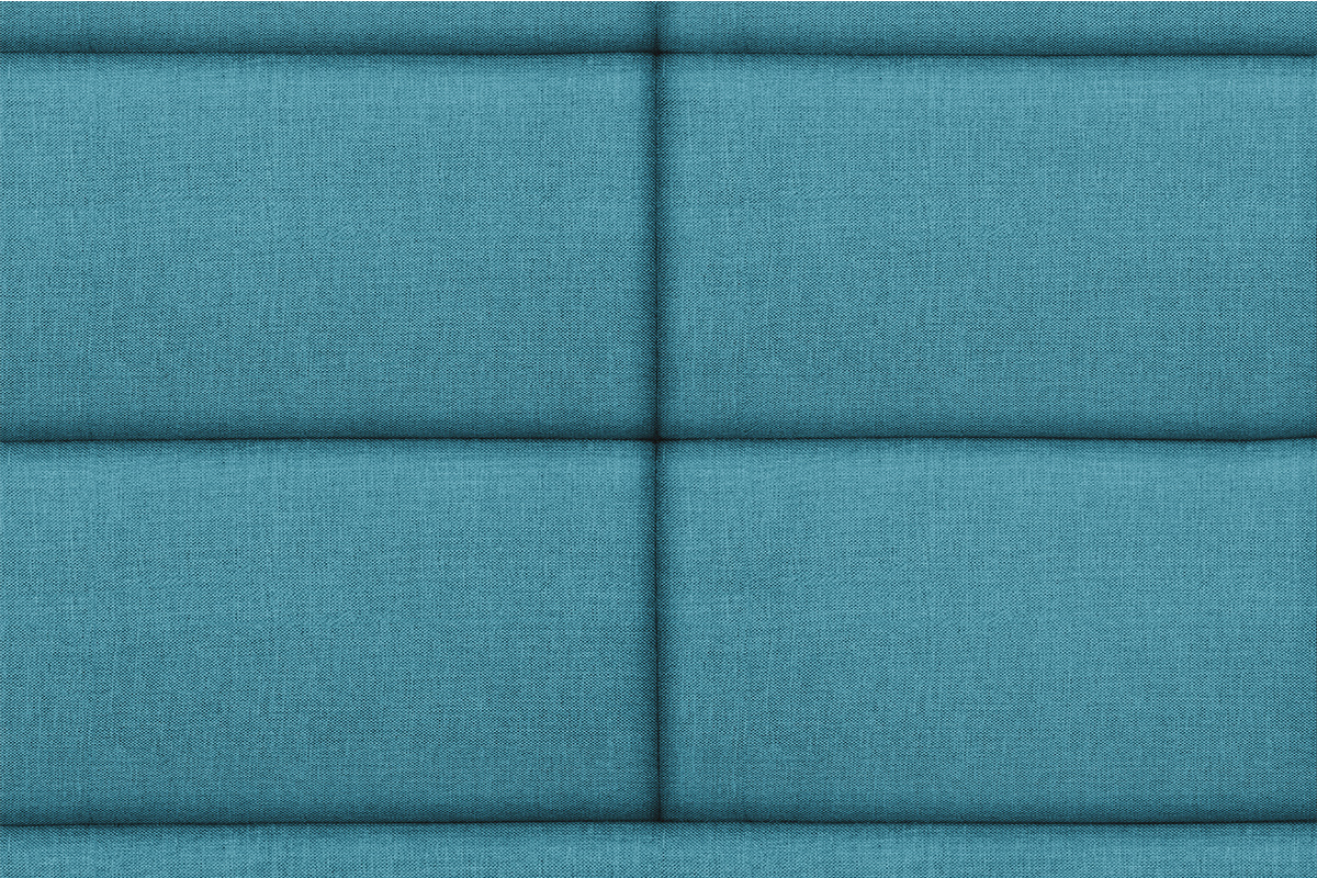Cabecero moderno en tejido azul petrleo 160 cm ANATOLE