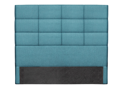 Cabecero moderno en tejido azul petróleo 160 cm ANATOLE - Cabecero moderno en tejido azul petróleo 160 cm ANATOLE