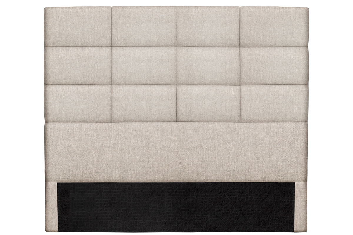 Cabecero moderno en tejido beige natural 140 cm ANATOLE