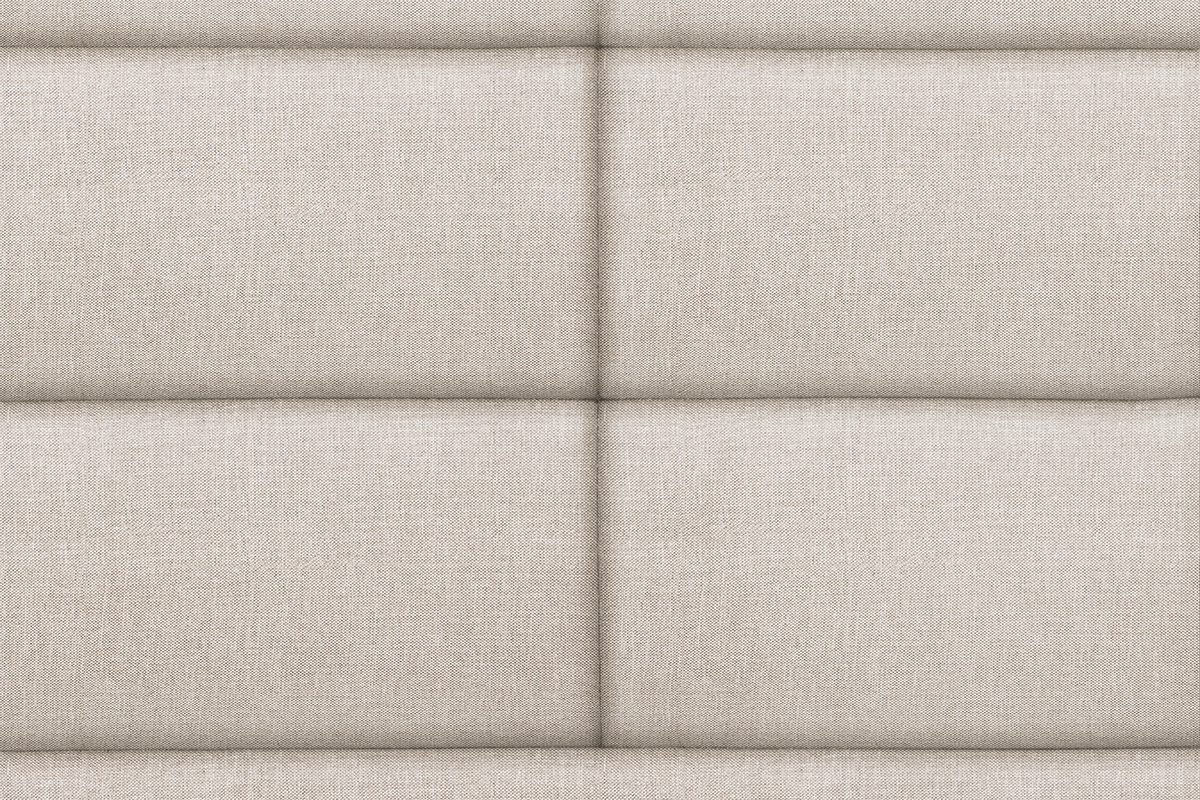 Cabecero moderno en tejido beige natural 140 cm ANATOLE