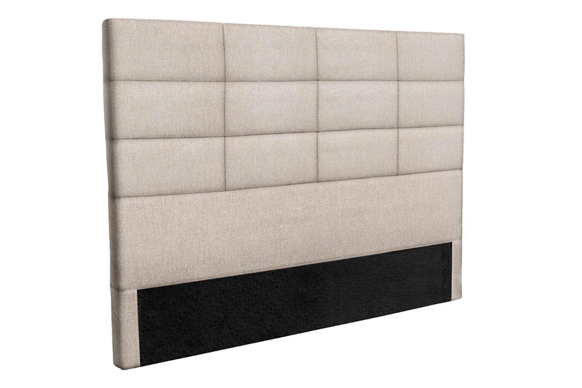 Cabecero moderno en tejido beige natural 160 cm ANATOLE