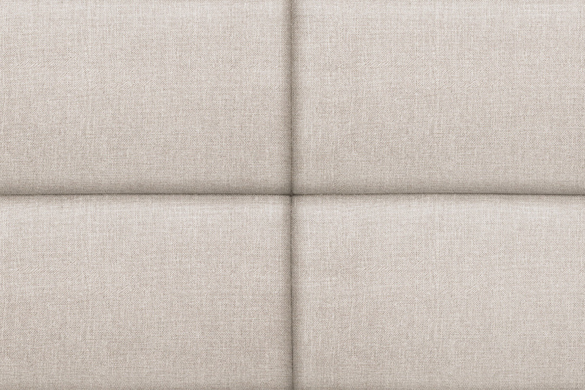 Cabecero moderno en tejido beige natural 160 cm ANATOLE