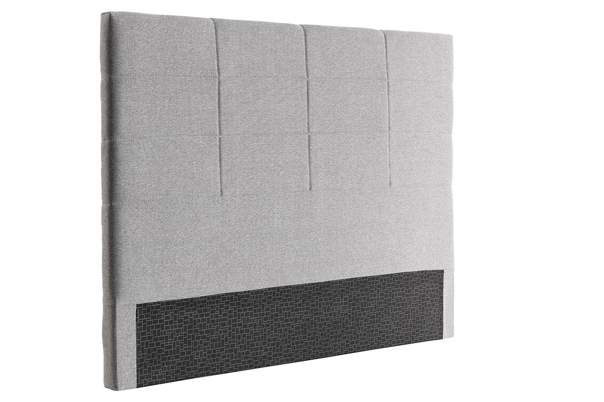 Cabecero moderno en tejido gris 160 cm ANATOLE