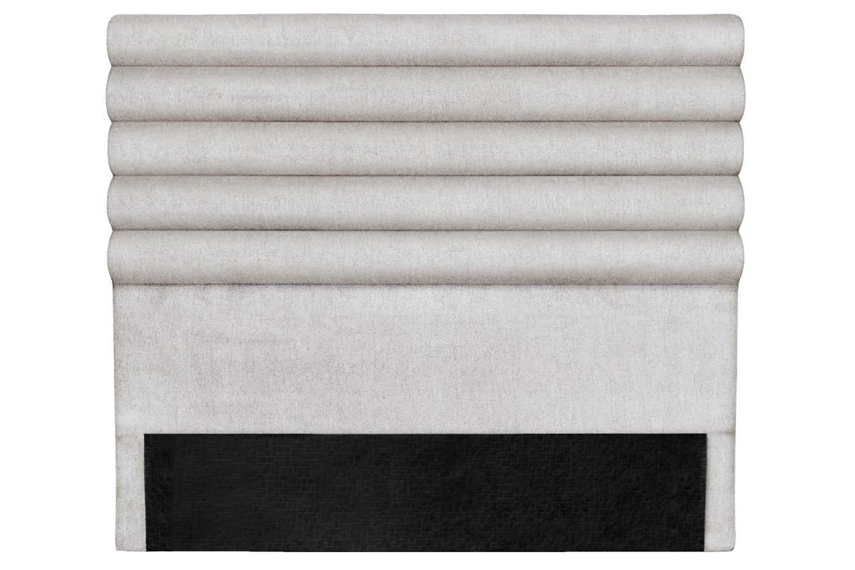 Cabecero moderno en tejido gris claro 140 cm HORIZON