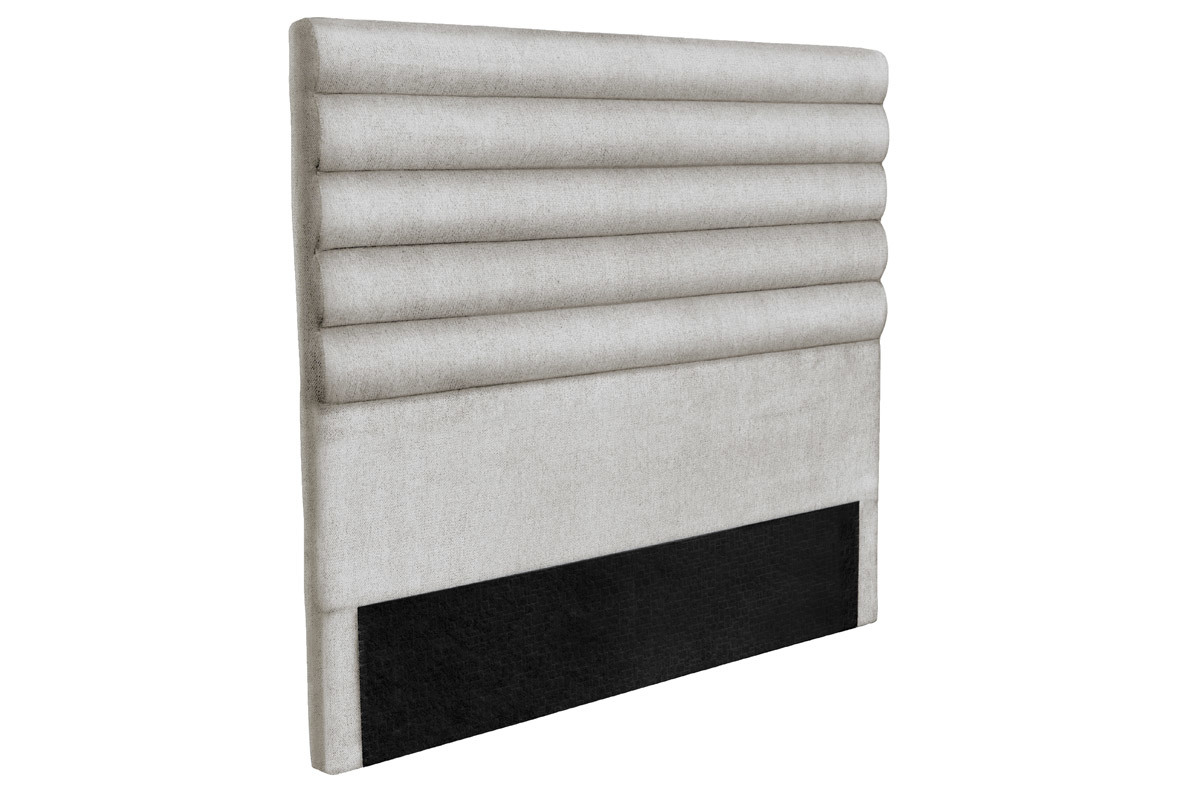 Cabecero moderno en tejido gris claro 140 cm HORIZON