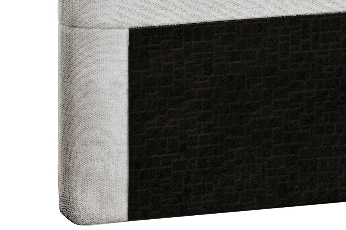 Cabecero moderno en tejido gris claro 140 cm HORIZON