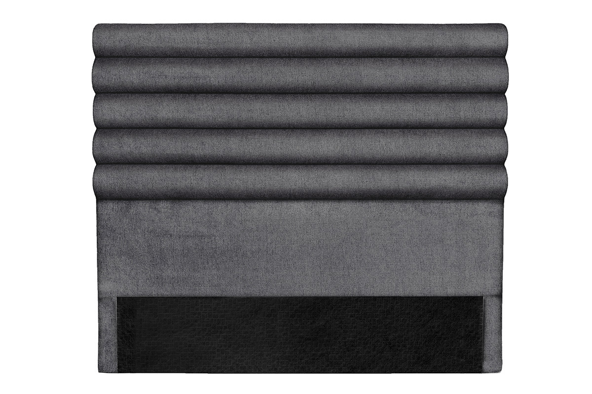 Cabecero moderno en tejido gris oscuro 140 cm HORIZON