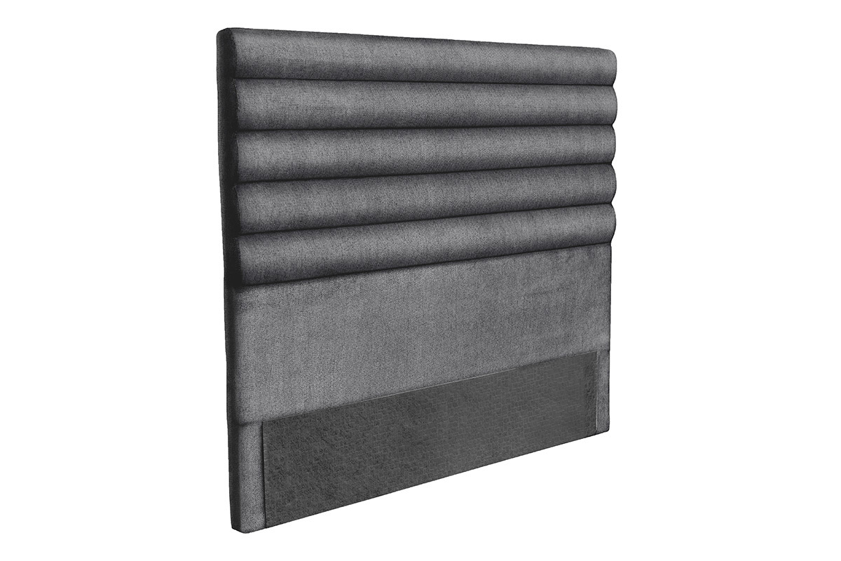 Cabecero moderno en tejido gris oscuro 140 cm HORIZON