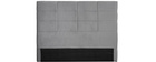 Cabecero moderno en terciopelo gris 160 cm ANATOLE