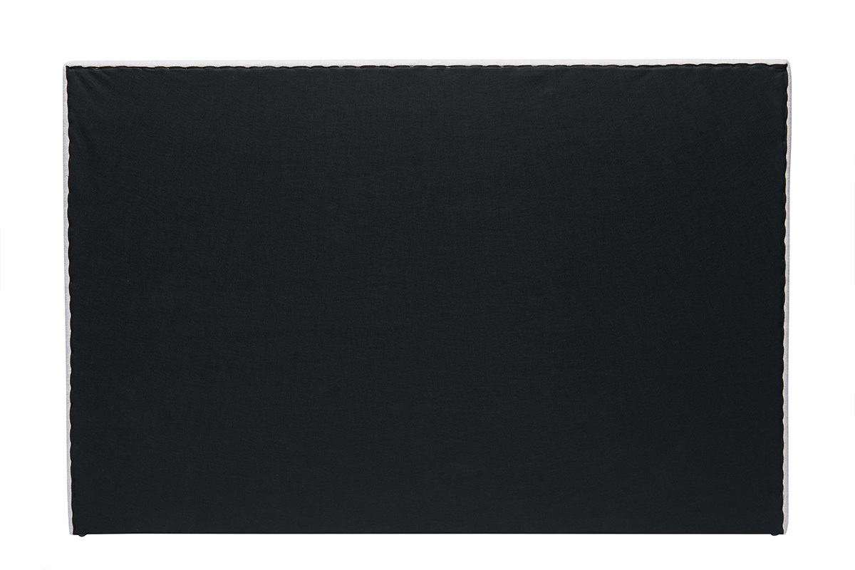 Cabecero tapizado en tela de efecto terciopelo beige L170 cm SUKA
