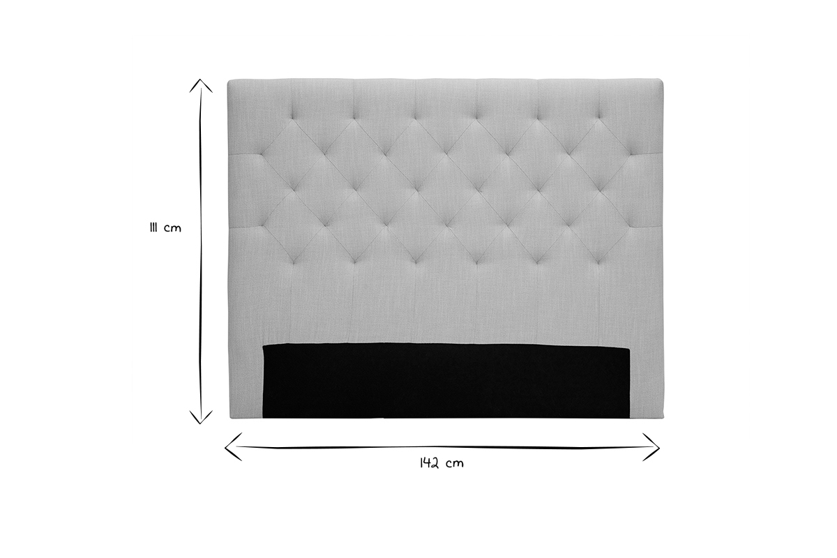 Cabecero tejido beige 140cm ENGUERRAND