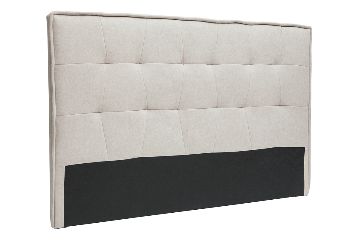 Cabecero tejido efecto terciopelo natural 170 cm SUKA