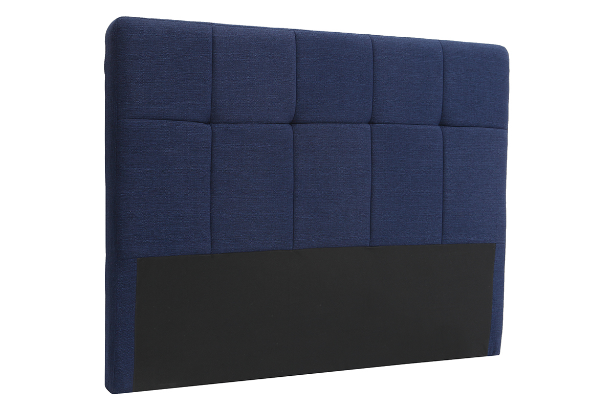 Cabecero tejido gazul oscuro 140cm CLOVIS