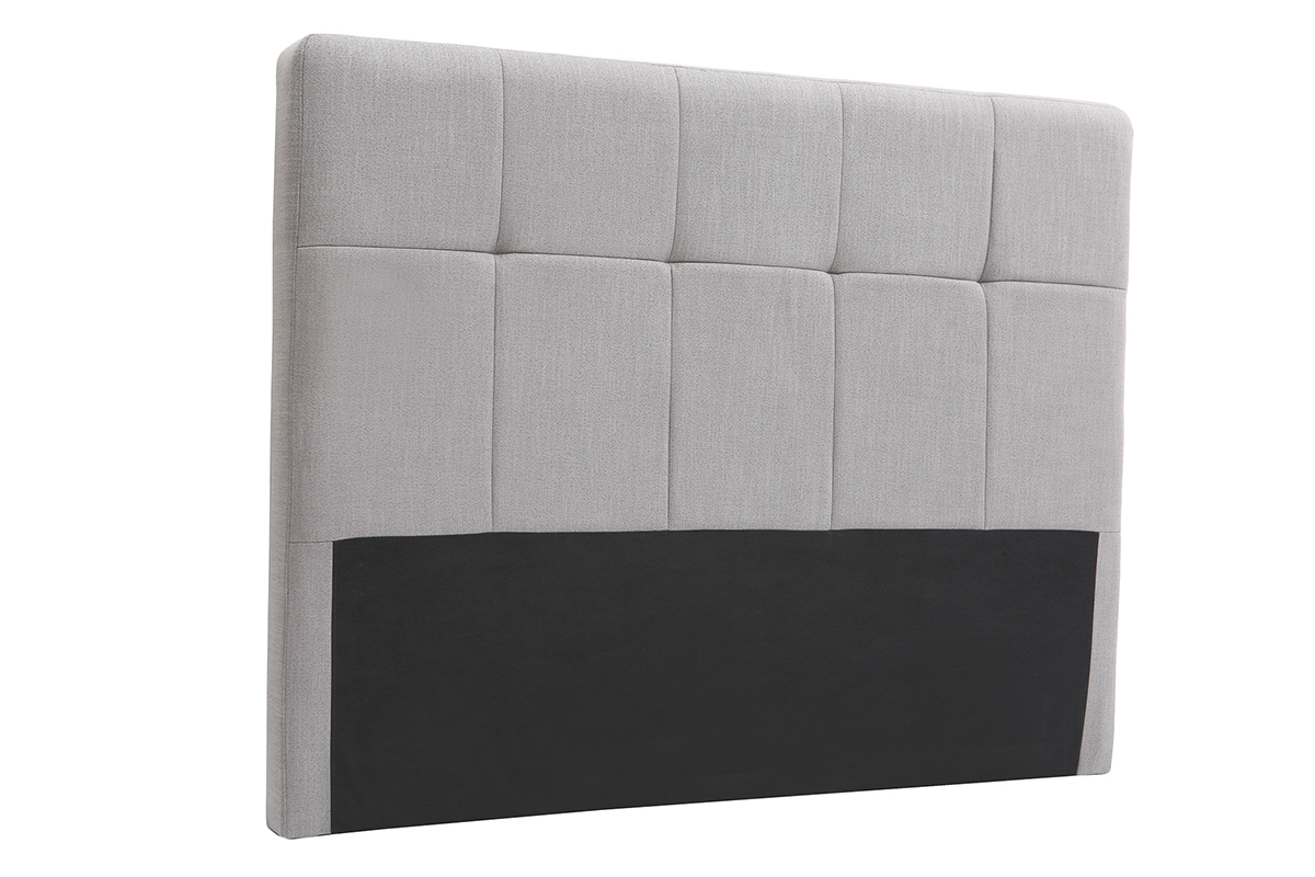 Cabecero tejido gris claro 140cm CLOVIS