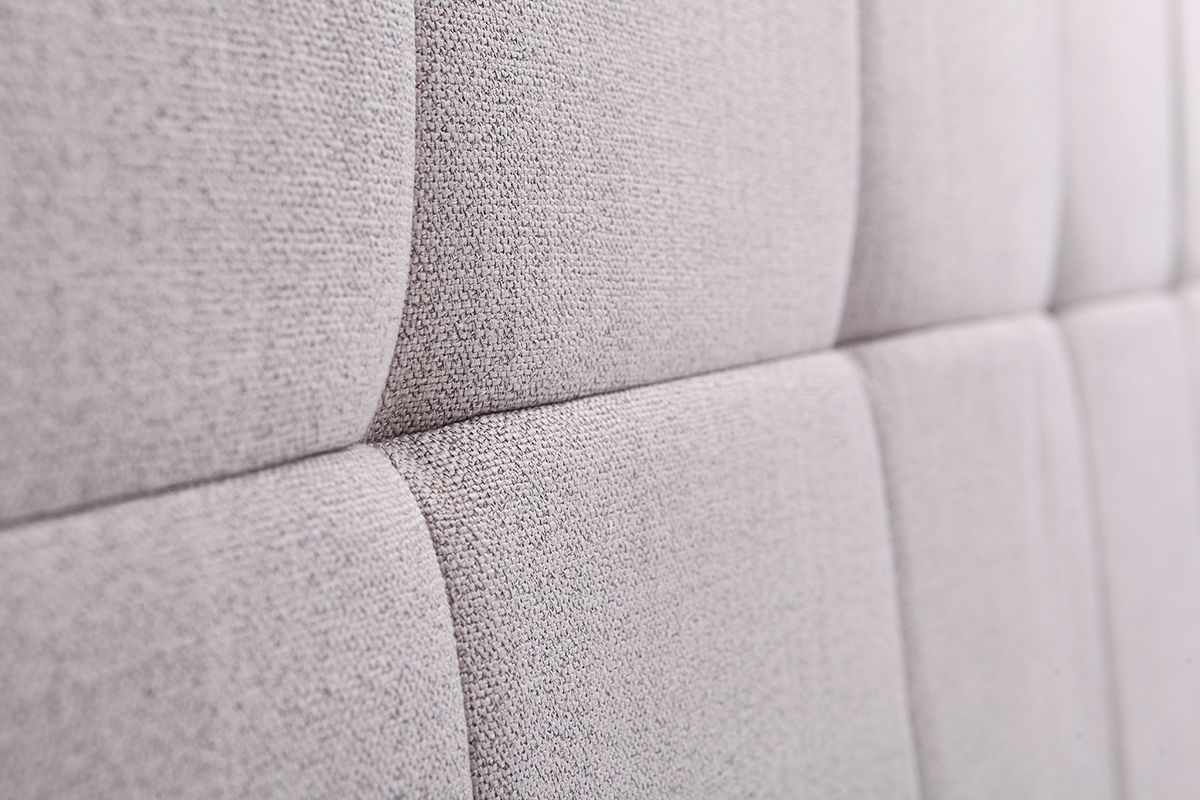 Cabecero tejido gris claro 140cm CLOVIS