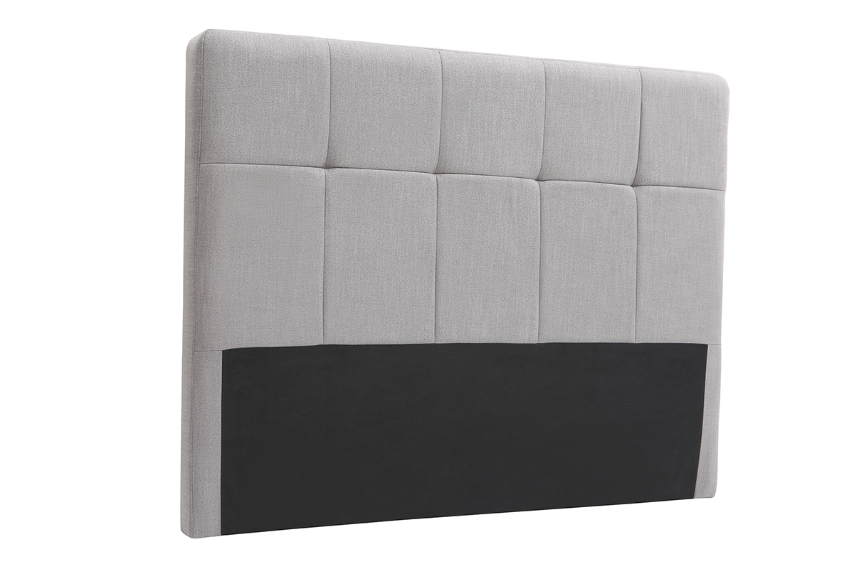Cabecero tejido gris claro 160cm CLOVIS