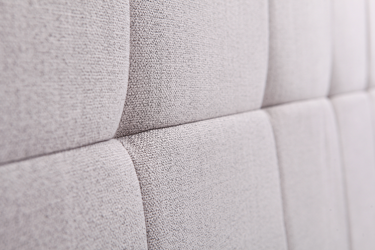 Cabecero tejido gris claro 160cm CLOVIS