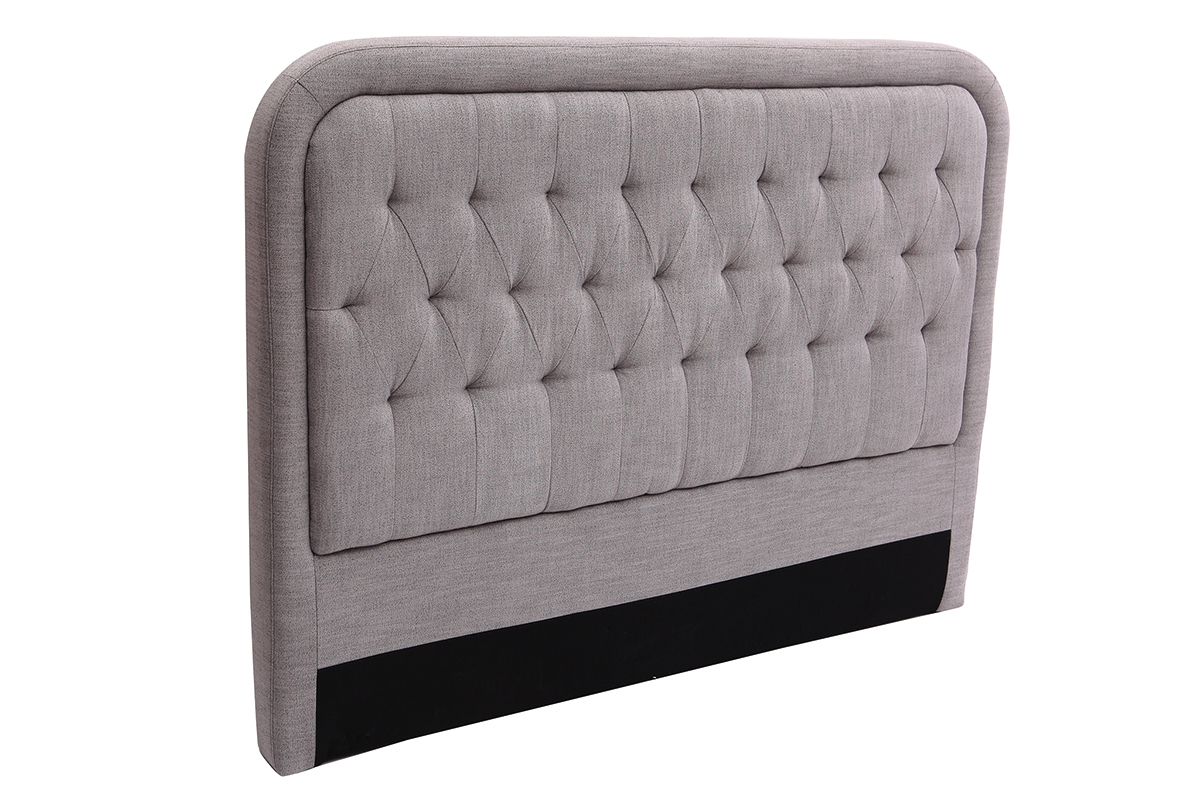 Cabecero tejido gris claro 160cm LOUIS