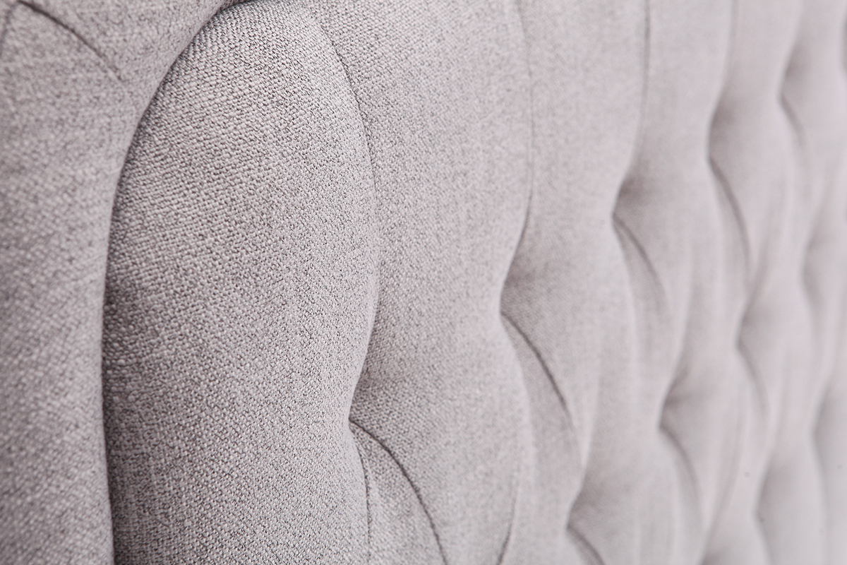 Cabecero tejido gris claro 160cm LOUIS