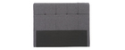 Cabecero tejido gris oscuro 160cm CLOVIS