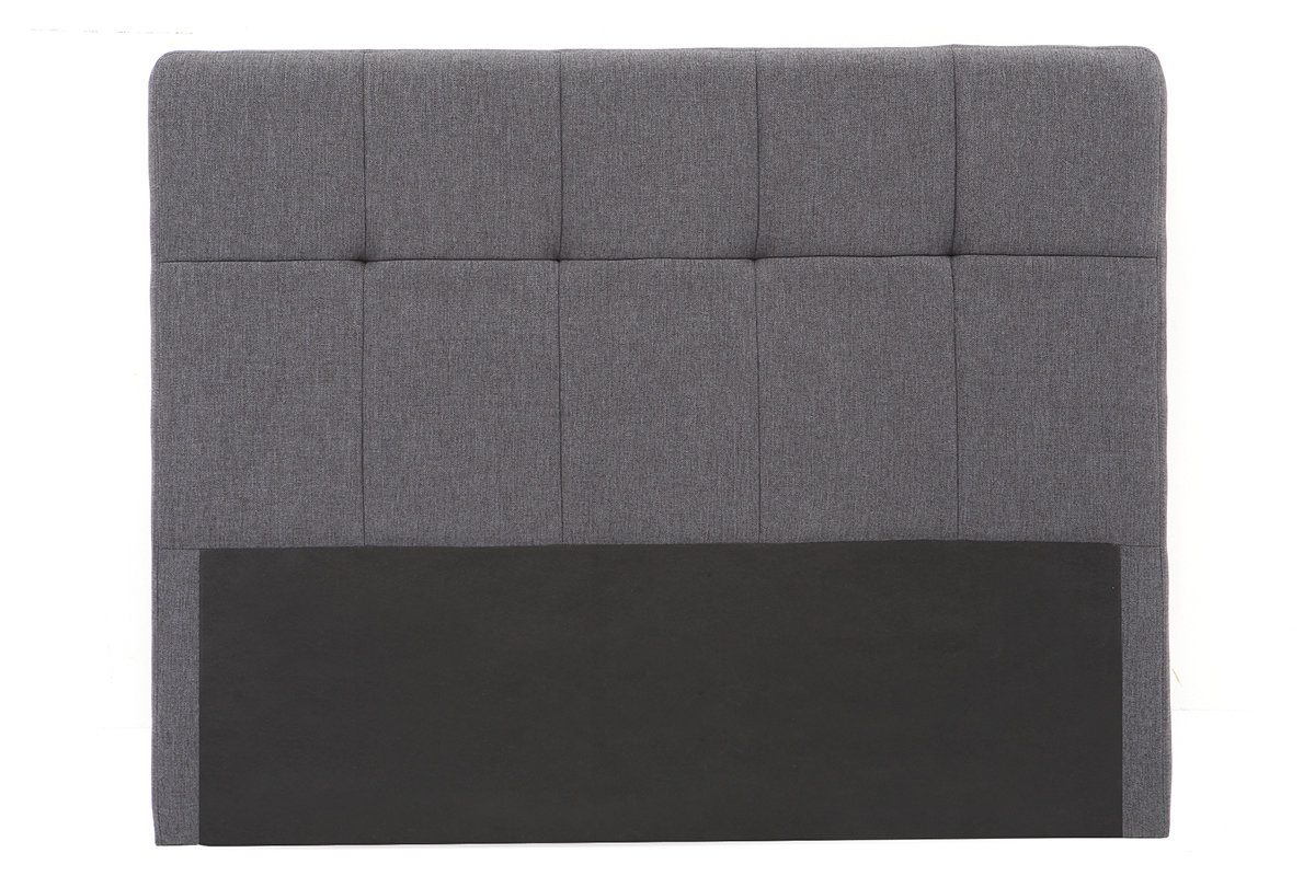 Cabecero tejido gris oscuro 160cm CLOVIS