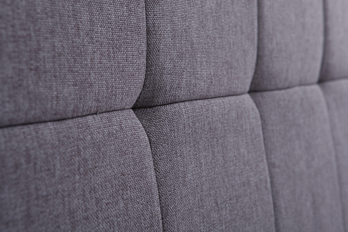 Cabecero tejido gris oscuro 160cm CLOVIS