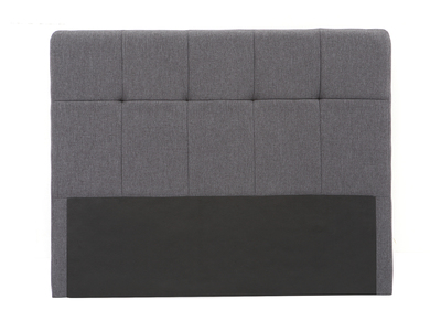 Cabecero tejido gris oscuro 160cm CLOVIS