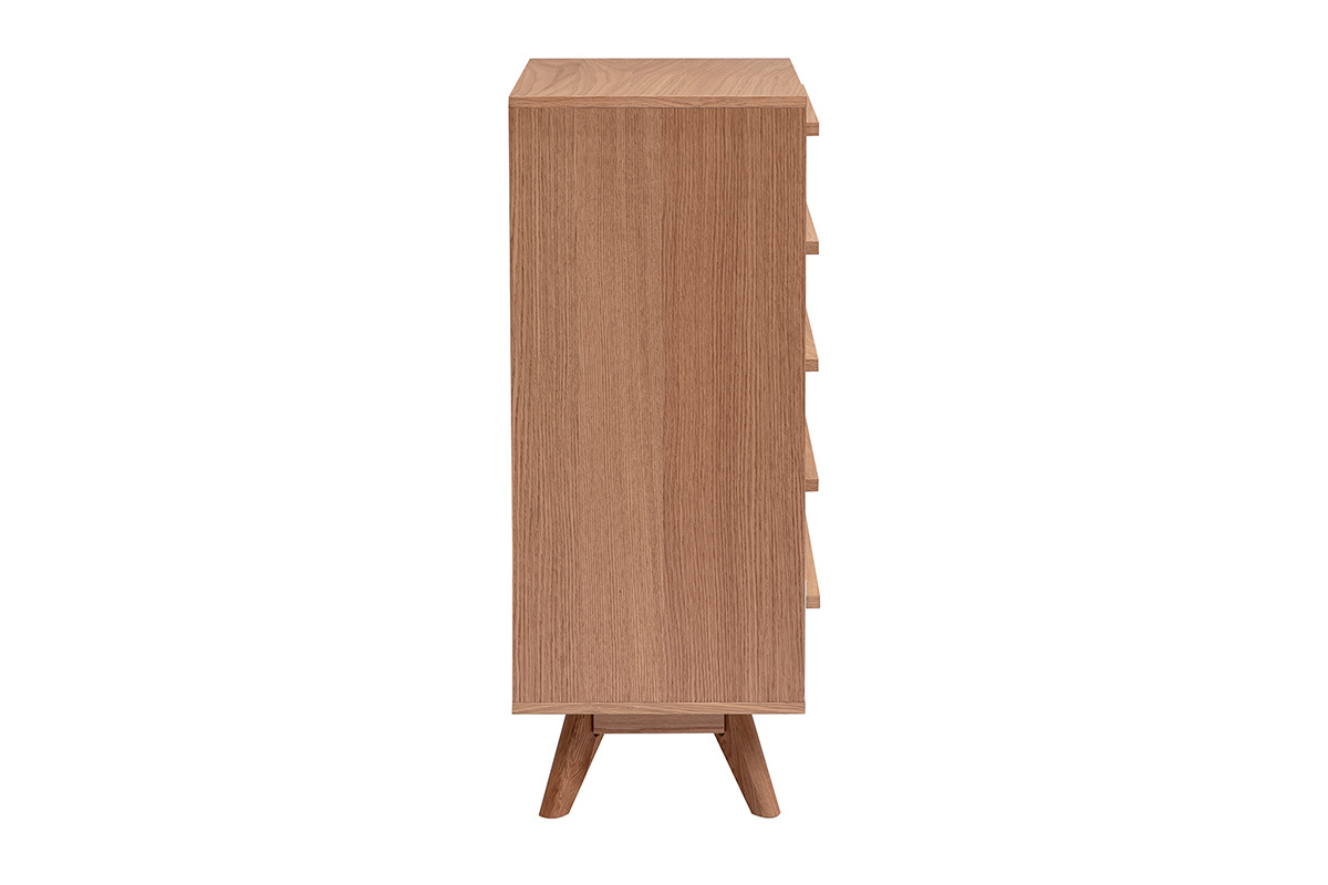 C�moda chiffonnier HELIA, vista lateral, de madera, dise�o escandinavo.