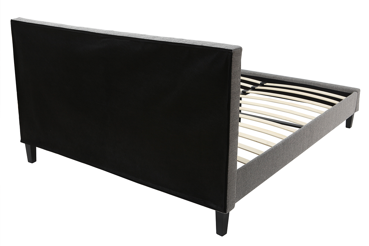 Cama adulto 160x200 cm gris claro EMERY