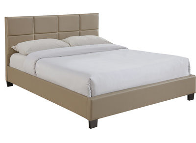 Cama adulto moderna 160 x 200 cm topo SOLAL - Cama adulto moderna 160 x 200 cm topo SOLAL