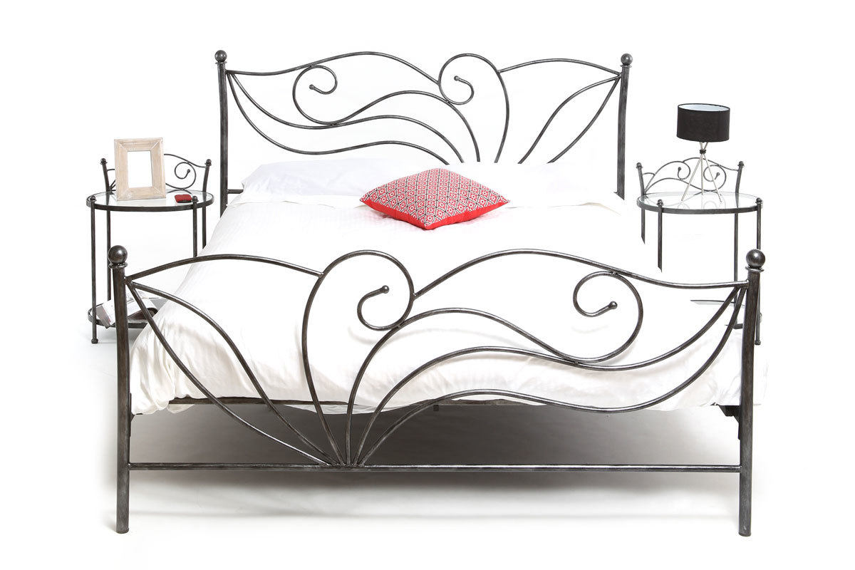 Cama barroca negra 160x200 VENEZIA