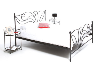 Cama barroca negra 160x200 VENEZIA