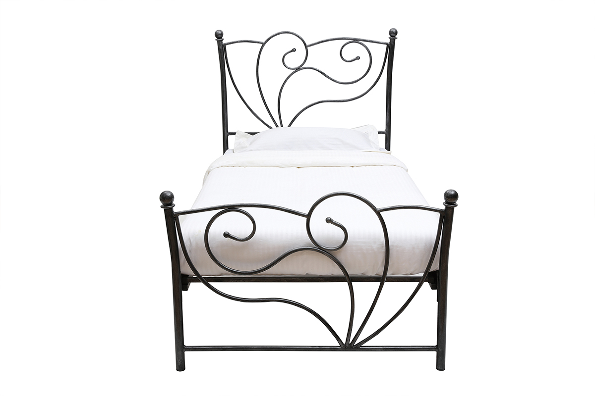 Cama barroca negra 90x190 VENEZIA