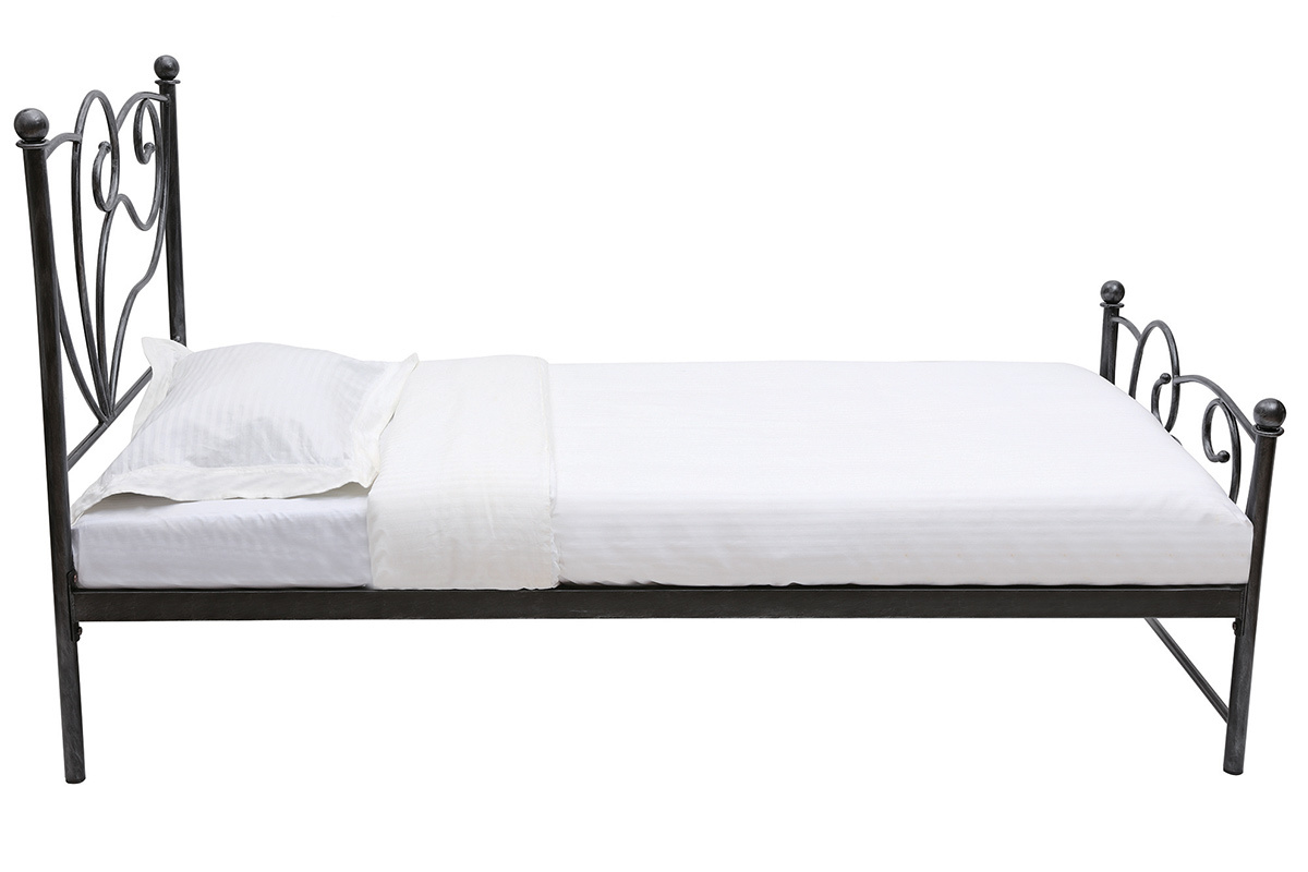 Cama barroca negra 90x190 VENEZIA