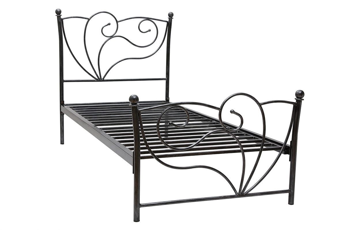 Cama barroca negra 90x190 VENEZIA