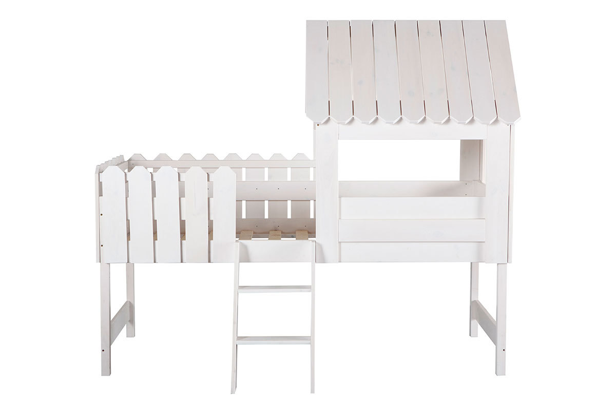 Cama cabaa infantil blanca LITTLE HOUSE