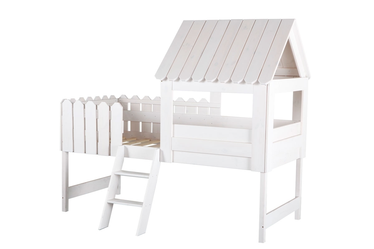 Cama cabaa infantil blanca LITTLE HOUSE