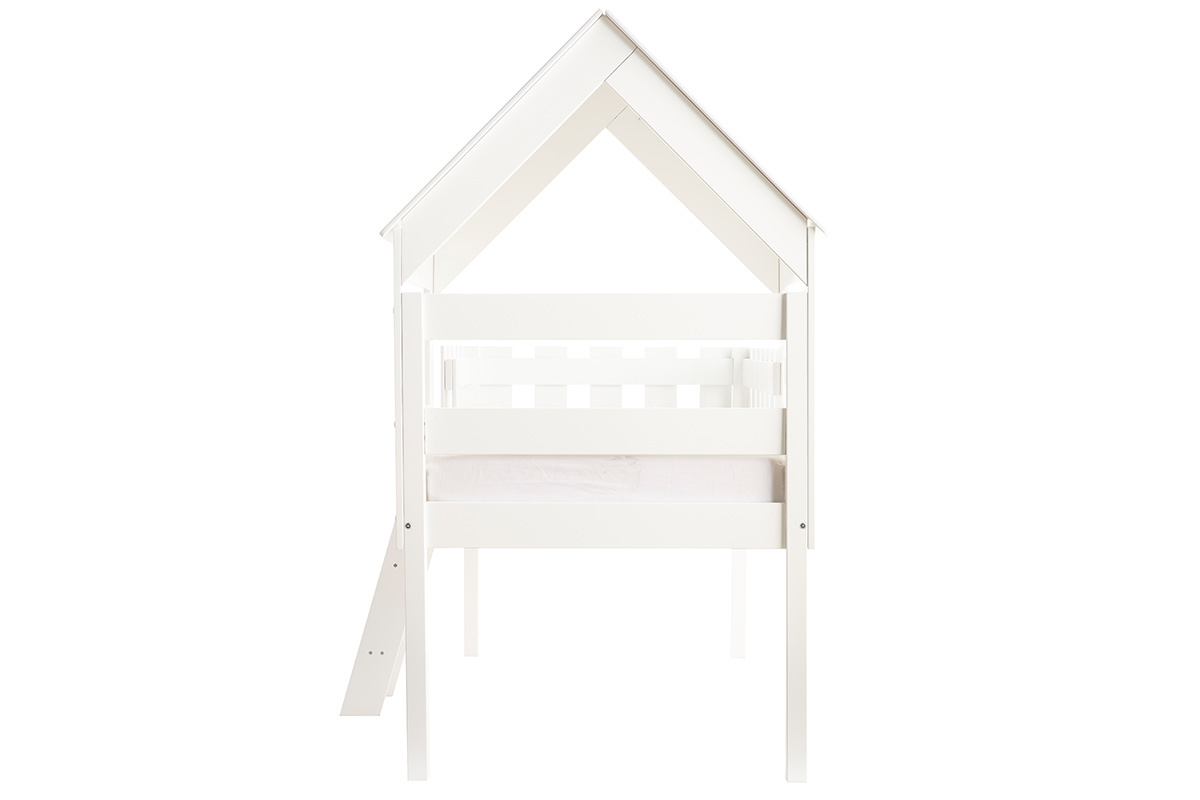 Cama cabaa infantil con somier de madera blanca - NESTY HOUSE