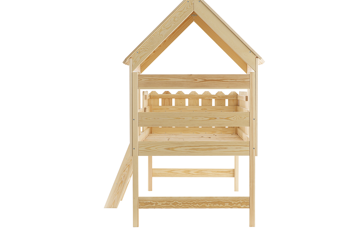 Cama cabaa infantil en pino macizo LITTLE HOUSE