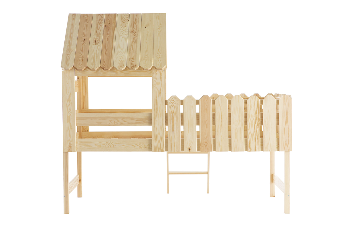 Cama cabaa infantil en pino macizo LITTLE HOUSE