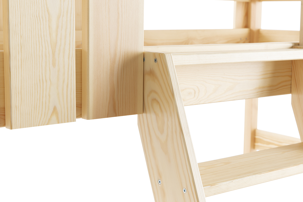 Cama cabaa infantil en pino macizo LITTLE HOUSE