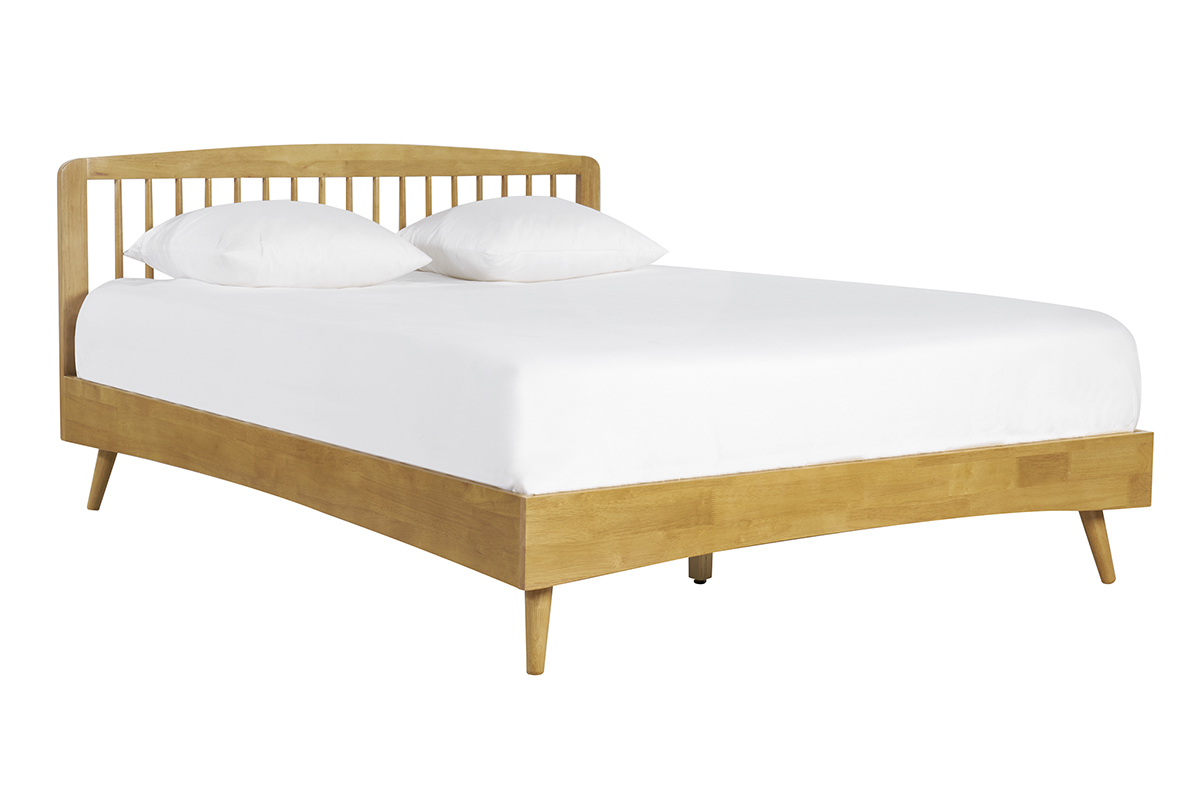Cama de 2 plazas 160 x 200 cm de madera TERRY