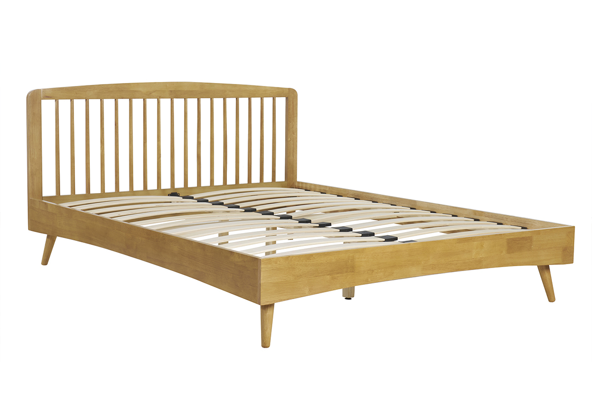 Cama de 2 plazas 160 x 200 cm de madera TERRY