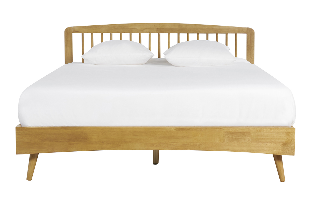 Cama de 2 plazas 160 x 200 cm de madera TERRY