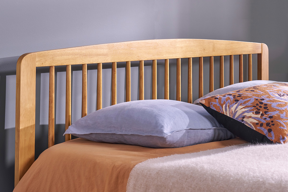 Cama de 2 plazas 160 x 200 cm de madera TERRY