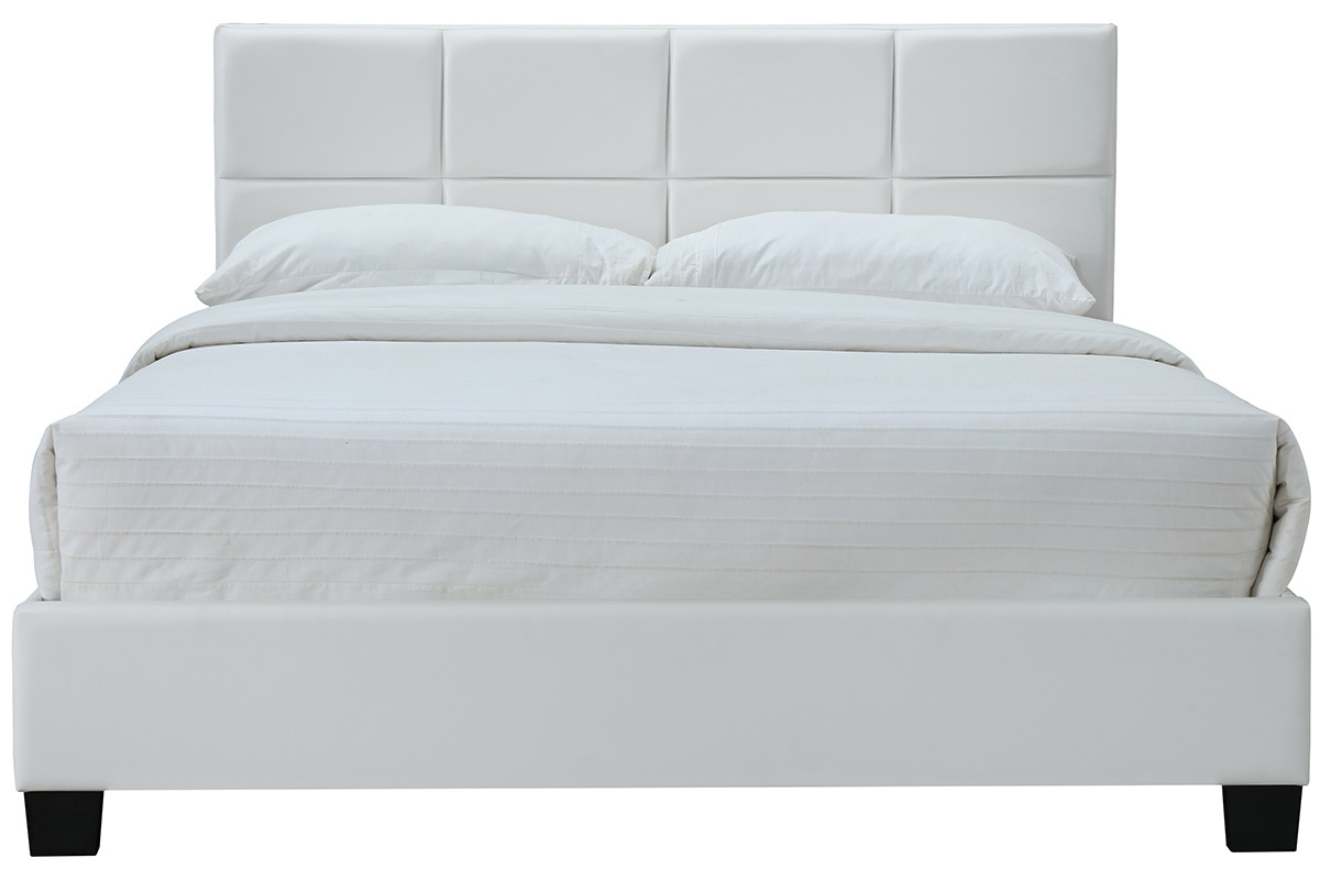 Cama de matrimonio 160x200 cm blanco SOLAL