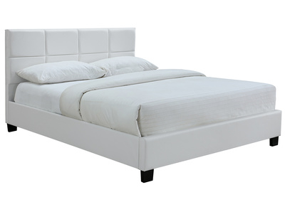 Cama de matrimonio 160x200 cm blanco SOLAL